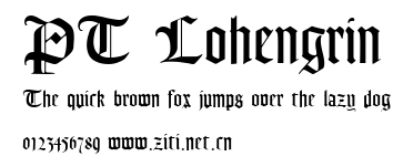PT Lohengrin.ttf字體轉換器圖片