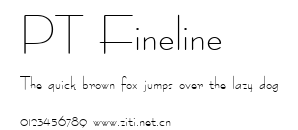 PT Fineline.ttf字體轉換器圖片