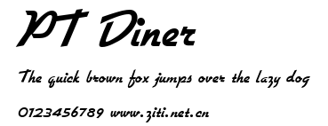 PT Diner.ttf字體轉換器圖片