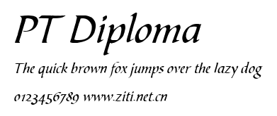 PT Diploma.ttf字體轉換器圖片
