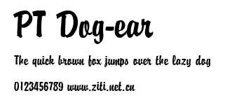 PT Dog-ear.ttf字體轉換器圖片