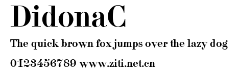 DidonaC.ttf字體轉換器圖片