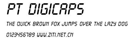 PT DigiCaps.ttf字體轉換器圖片