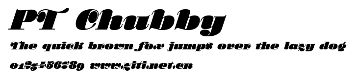 PT Chubby.ttf字體轉換器圖片