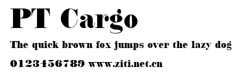 PT Cargo.ttf字體轉換器圖片