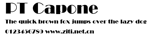 PT Capone.ttf字體轉換器圖片