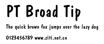 PT Broad Tip.ttf字體轉換器圖片