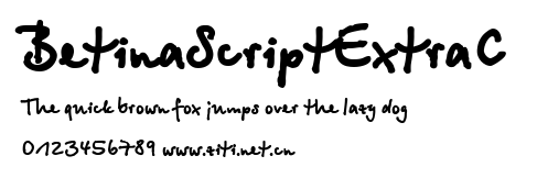BetinaScriptExtraC.ttf字體轉換器圖片