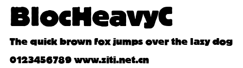 BlocHeavyC.ttf字體轉換器圖片