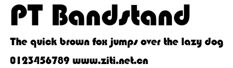 PT Bandstand.ttf字體轉換器圖片