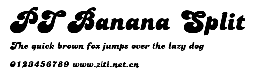 PT Banana Split.ttf字體轉換器圖片