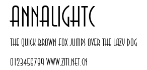 AnnaLightC.ttf字體轉換器圖片