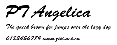 PT Angelica.ttf字體轉換器圖片