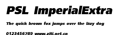 PSL ImperialExtra.ttf字體轉換器圖片