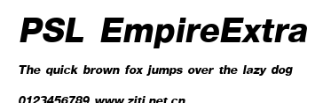 PSL EmpireExtra.ttf字體轉換器圖片