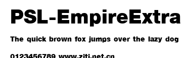 PSL-EmpireExtra.ttf字體轉換器圖片