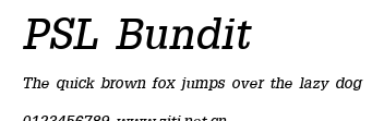 PSL Bundit.ttf字體轉換器圖片