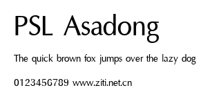 PSL Asadong.ttf字體轉換器圖片