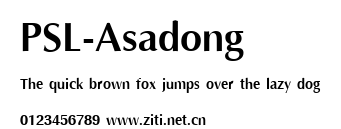 PSL-Asadong.ttf字體轉換器圖片