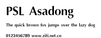 PSL Asadong.ttf字體轉換器圖片