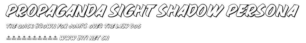 PROPAGANDA SIGHT SHADOW PERSONA.ttf字體轉換器圖片
