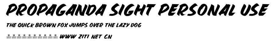 PROPAGANDA SIGHT PERSONAL USE.ttf字體轉換器圖片
