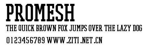PROMESH.ttf字體轉換器圖片