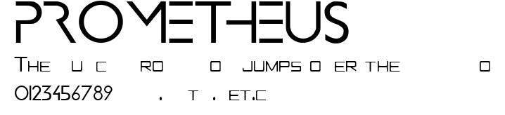 PROMETHEUS.ttf字體轉換器圖片