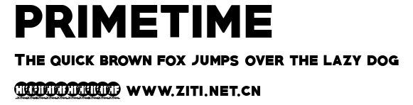 PRIMETIME.ttf字體轉換器圖片