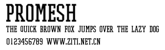 PROMESH.ttf字體轉換器圖片