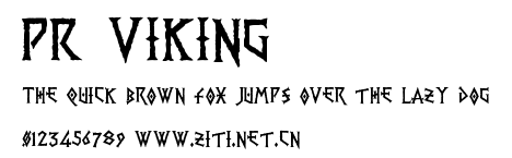 PR Viking.ttf字體轉換器圖片