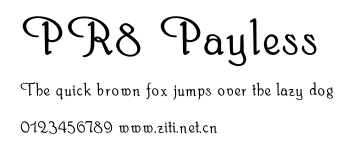PR8 Payless.ttf字體轉換器圖片