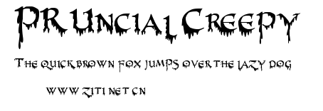 PR-Uncial Creepy .ttf字體轉換器圖片