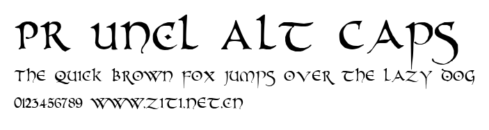 PR Uncl Alt Caps.ttf字體轉換器圖片