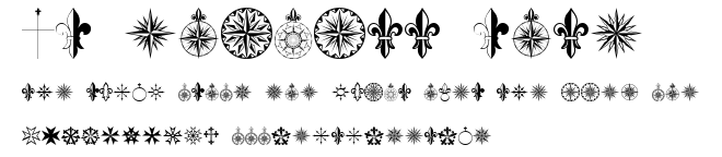 PR Compass Rose.ttf字體轉換器圖片