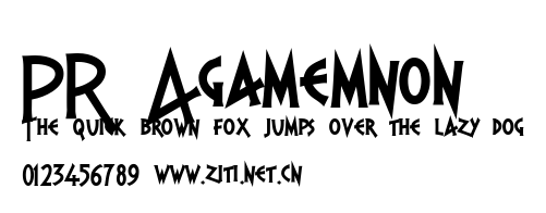 PR Agamemnon .ttf字體轉換器圖片