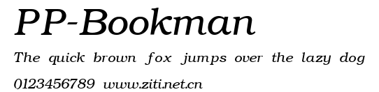 PP-Bookman.ttf字體轉換器圖片