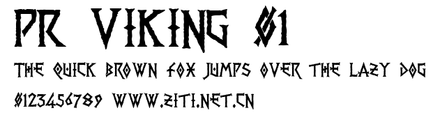 PR Viking 01 .ttf字體轉換器圖片