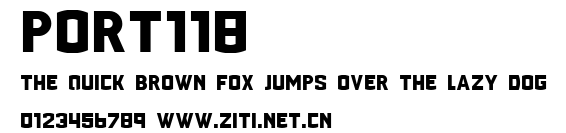 PORT118.ttf字體轉換器圖片