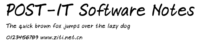 POST-IT Software Notes.ttf字體轉換器圖片