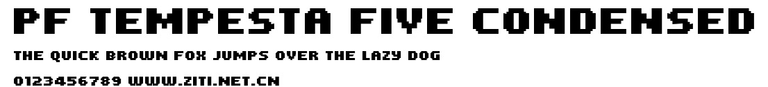 PF Tempesta Five Condensed.ttf字體轉換器圖片