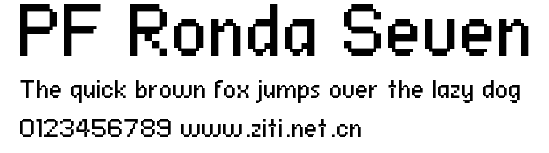 PF Ronda Seven.ttf字體轉換器圖片