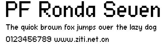 PF Ronda Seven.ttf字體轉換器圖片