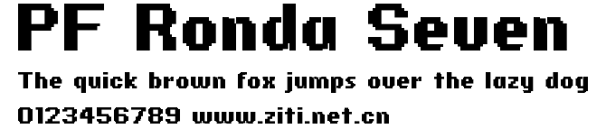 PF Ronda Seven.ttf字體轉換器圖片