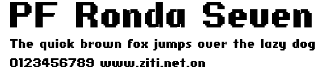 PF Ronda Seven.ttf字體轉換器圖片