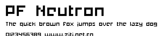 PF Neutron.ttf字體轉換器圖片