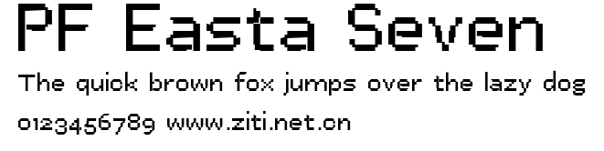 PF Easta Seven.ttf字體轉換器圖片