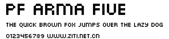 PF Arma Five.ttf字體轉換器圖片
