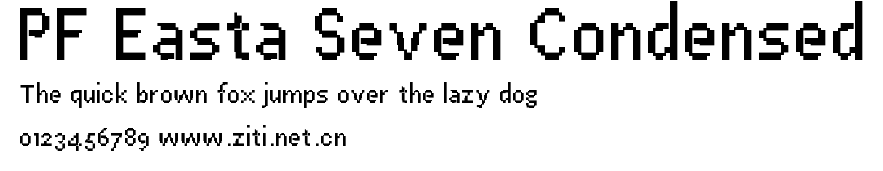 PF Easta Seven Condensed.ttf字體轉換器圖片