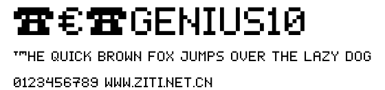 PEPgenius10.ttf字體轉換器圖片